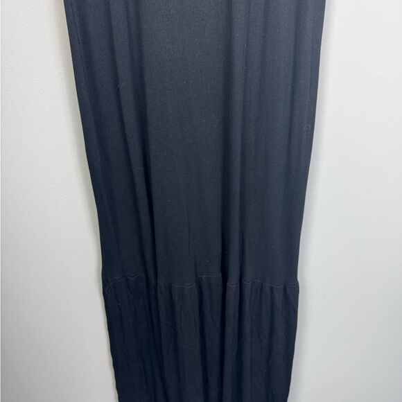 MARINE LAYER | Black Tank Style Maxi Dress with Ruffle Flare Women’s Size Small - Picture 8 of 11